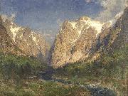 Carl jun. Oesterley Im Tal der Ramaels oil painting artist